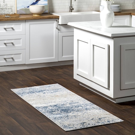 Nuloom Wilde Abstract Distressed Area Rug 2ft 6in x 6ft ERTR06A-2606